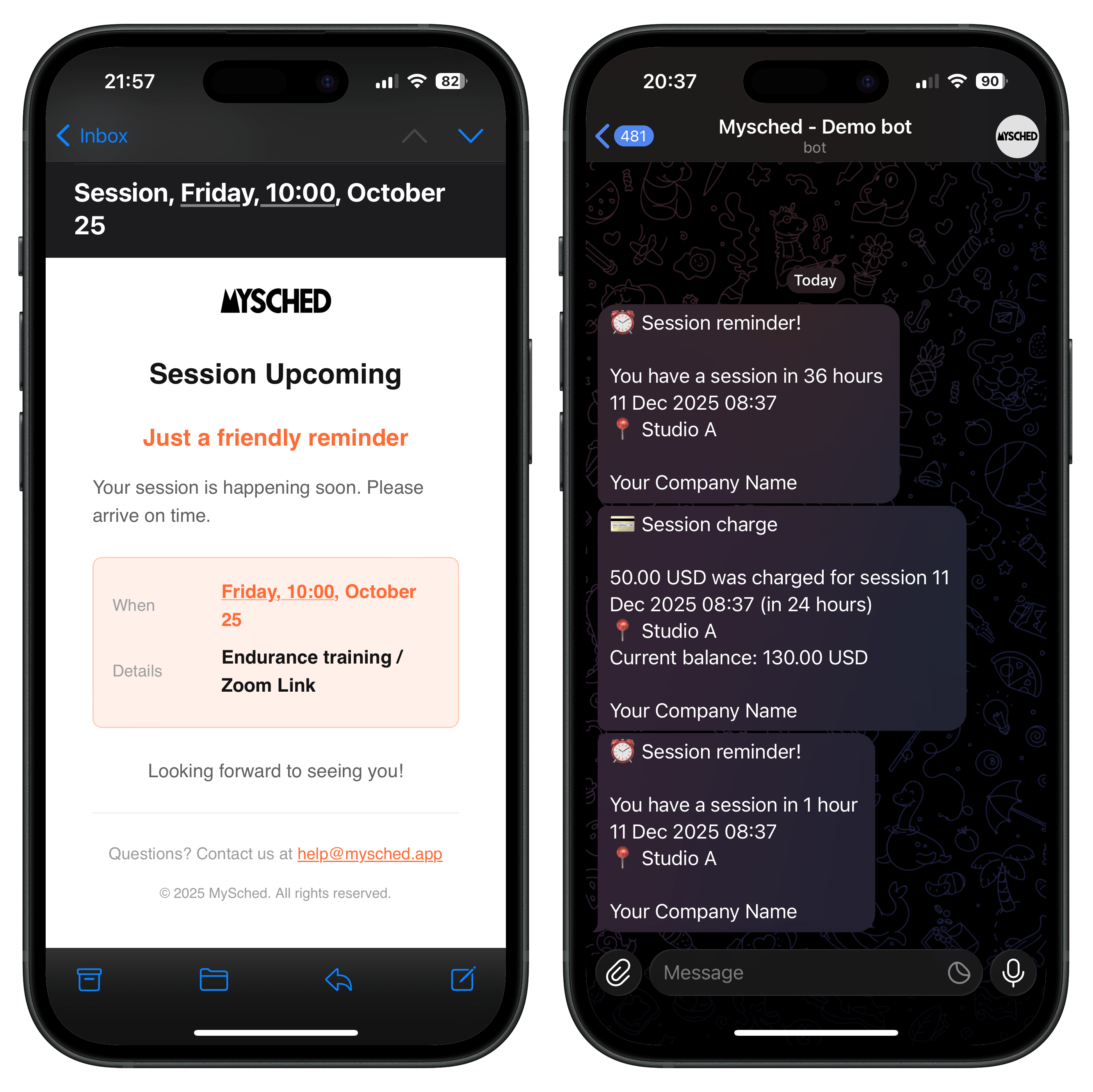 Telegram bot interface for clients