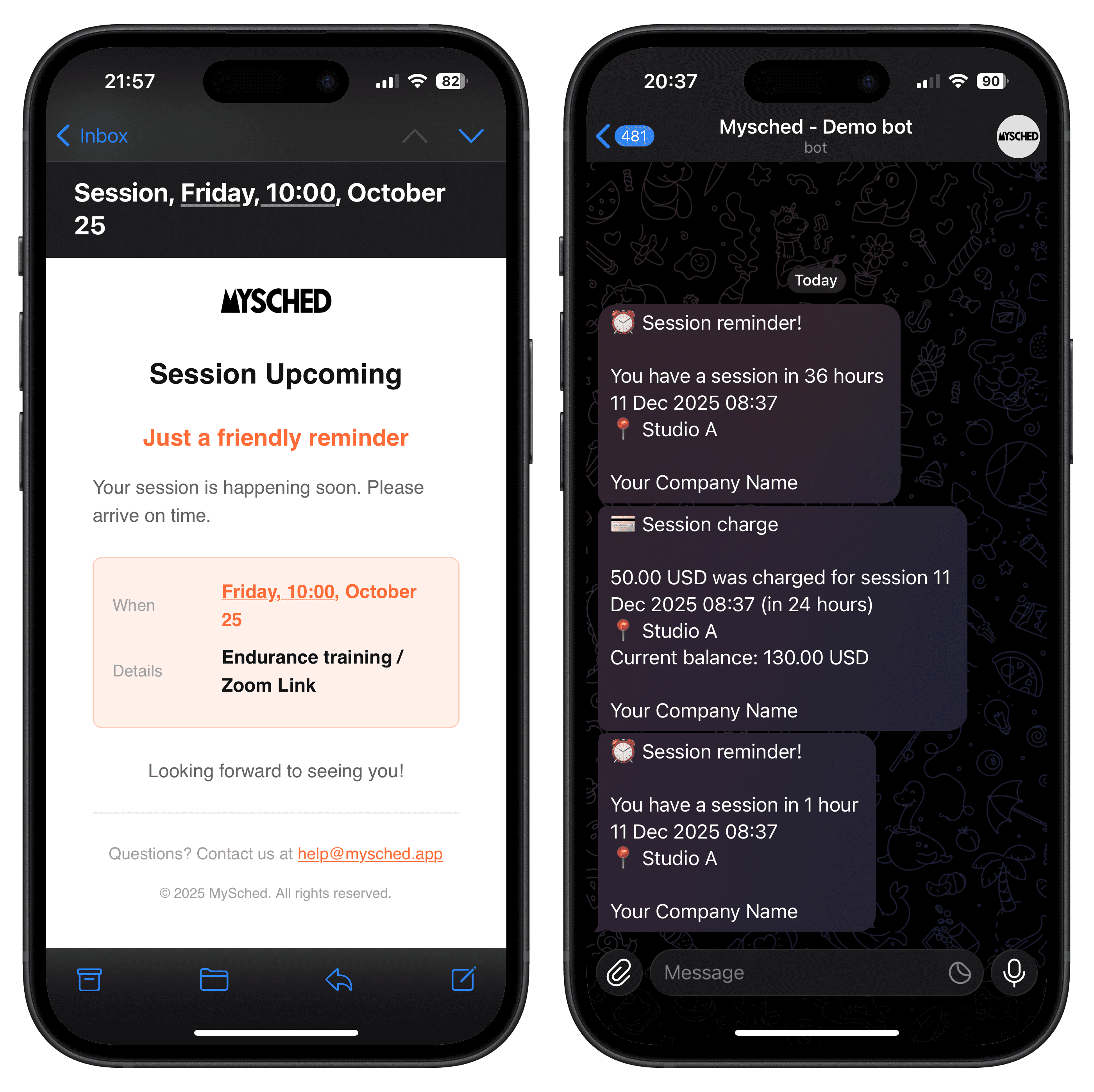 Telegram bot interface for clients