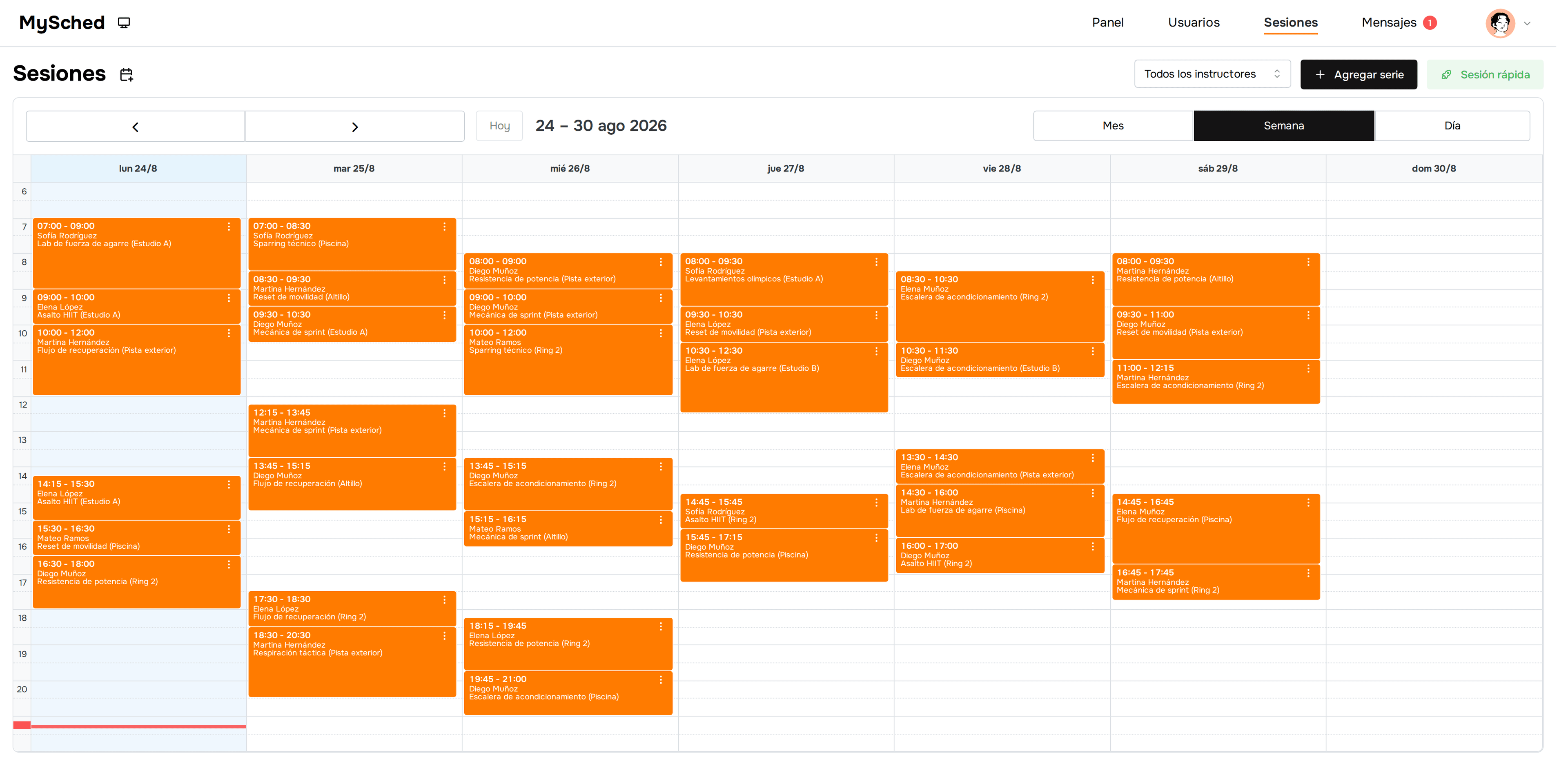 Calendario de clases